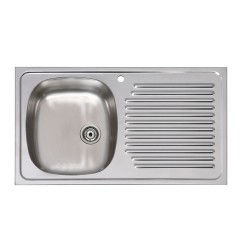 FREGADERO INOX. 1SED PRÁCTIC ARES 80X51CM
