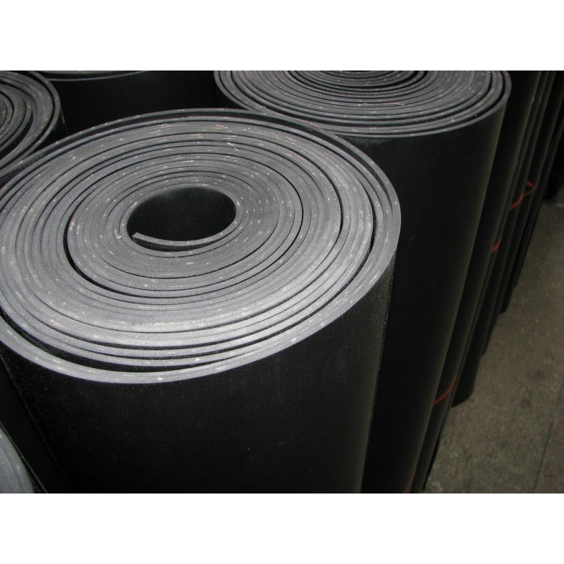 PAVIMENTO GOMA LISO NEGRO 3MM ROLLO 1X10M