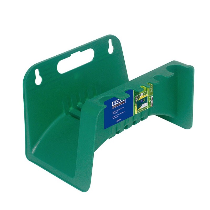 COLGADOR DE MANGUERA. VERDE. MAX 10 KG