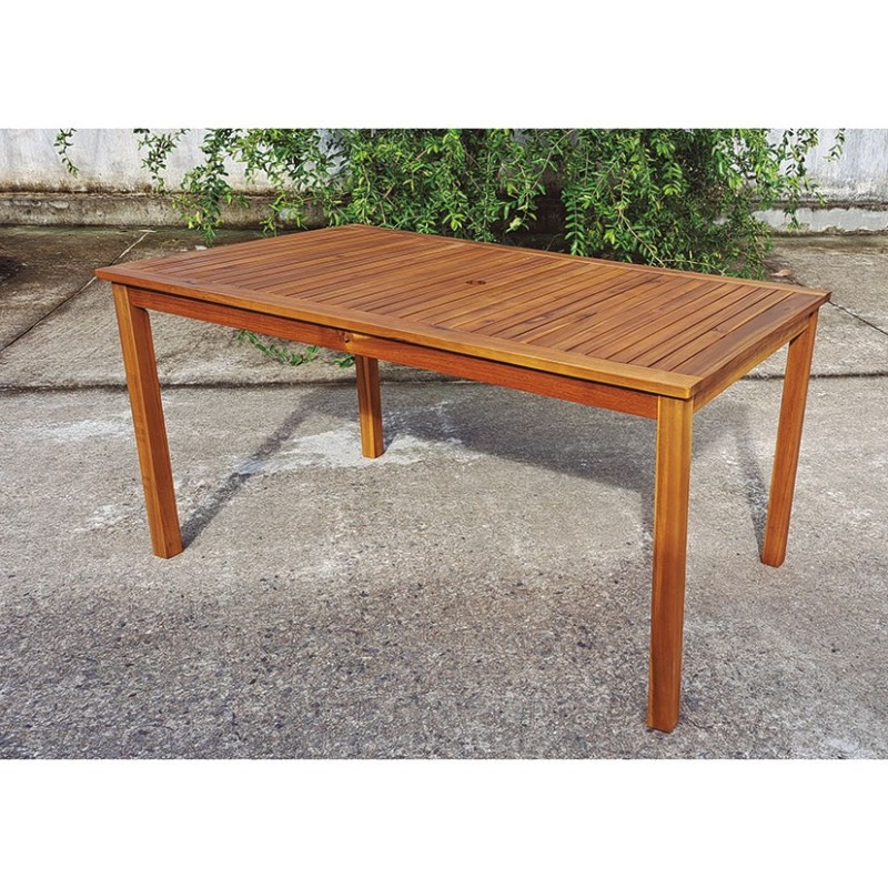 MESA MADERA ACACIA 150X90XH74CM