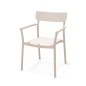 SILLA JARDIN TILOS BEIGE APILABLE