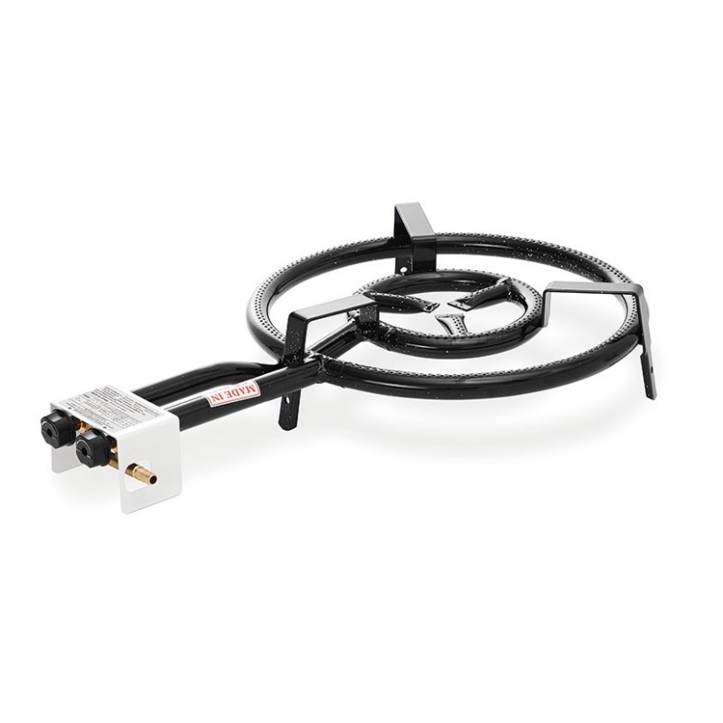 QUEMADOR PAELLERO A GAS TUB.RED.400MM.