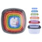 JUEGO FIAMBRERAS PLASTICO CUADRADAS