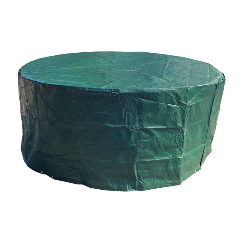 FUNDA MUEBLES PE MESA + SILLAS Ø 205X90CM