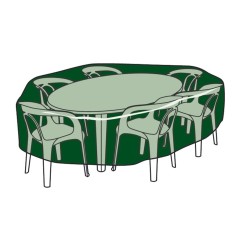 FUNDA MUEBLES PARA MESA+SILLAS Ø 205X90CM