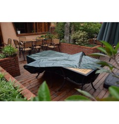 FUNDA MUEBLES POLIÉSTER MESA + SILLAS 225X143X90CM