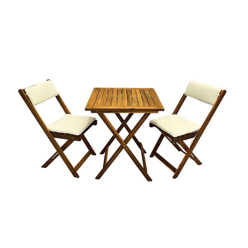 SET BALCÓN CLASSIC MADERA 3 PIEZAS