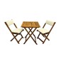 SET BALCÓN CLASSIC MADERA 3 PIEZAS