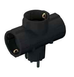 ADAPTADOR TRIPLE TT CEÁMICO 16A-250V