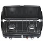 COCINA GAS PORTATIL 2 FUEGOS CON TAPA