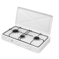 COCINA GAS 3 QUEMADORES CON TAPA BLANCA