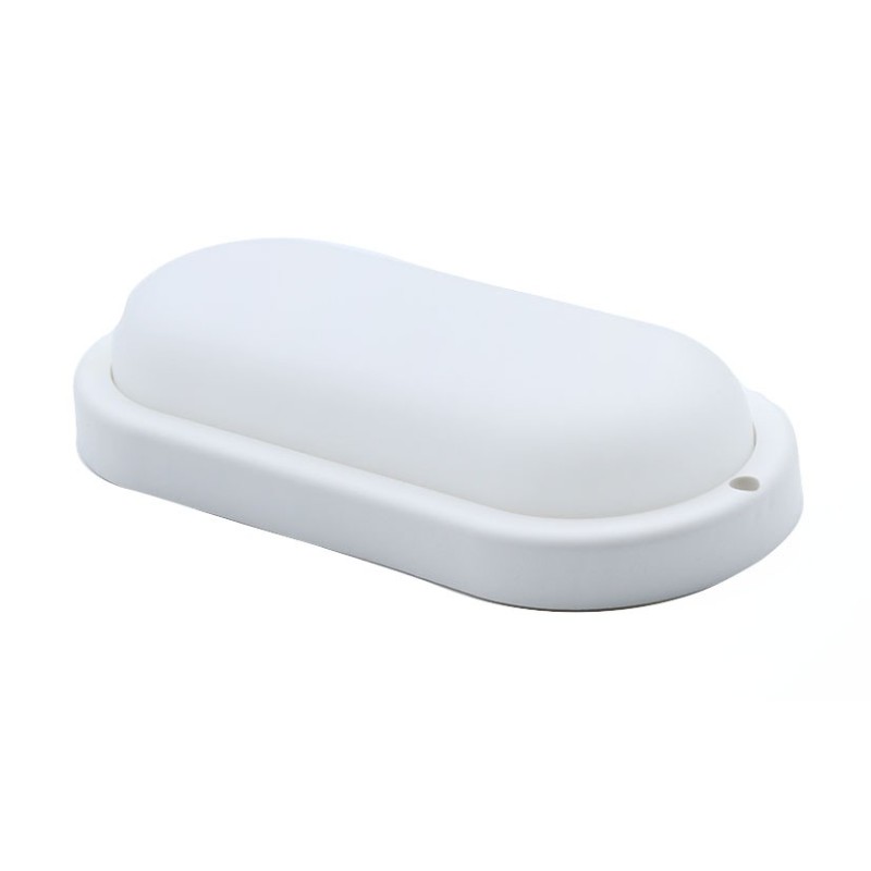 APLIQUE EXTERIOR 18W 6400K OVAL C/SENSOR