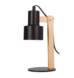 LAMPARA MESA 30X14CM NEGRO