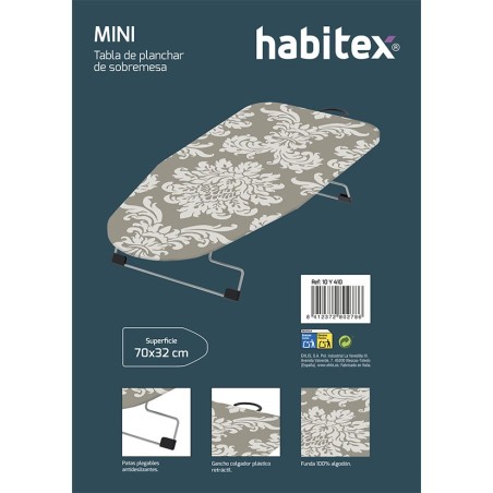 TABLA PLANCHAR MINI 70X32 CM. HABITEX