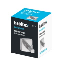 ACC. BAÑO INOX. COLGADOR HABITEX S/BAHÍA