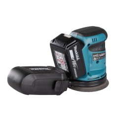 LIJADORA ROTORBITAL MAKITA DBO180RFE 125MM 18V 2X3.0AH
