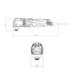 HERRAMIENTA MULTIFUNCIÓN METABO MT 400