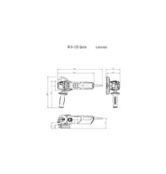 AMOLADORA ANGULAR METABO W 9-125
