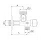 GRIFO LAVADORA DOBLE ½X¾X3/8 STH AMERICA
