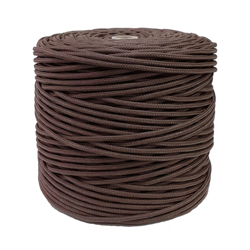 CUERDA POLIPROP. TRENZ. 5 MM MARRON EHS