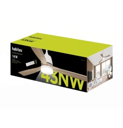 VENTILADOR TECHO LED HABITEX 43