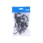 PACK 10 ABRAZADERAS M-25 NYLON NEGRA