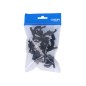 PACK 10 ABRAZADERAS M-20 NYLON NEGRA