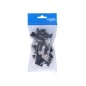PACK 10 ABRAZADERAS M-16 NYLON NEGRA