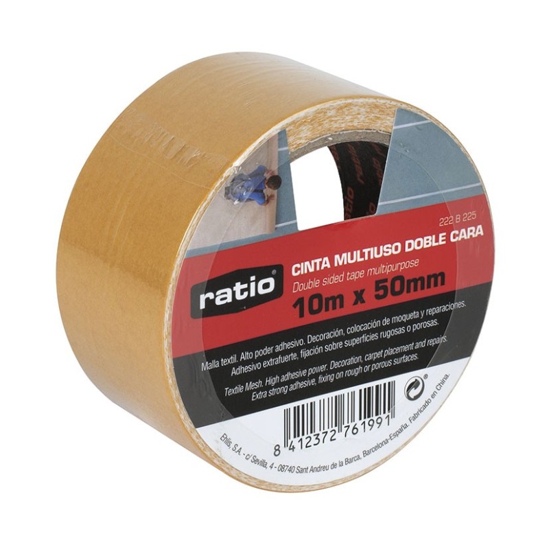 CINTA DOBLE CARA 50 MM X 10 M CINTA DOBLE CARA 50 MM X 10 M