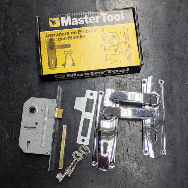 CERRADURA EMBUTIR 60X45INT + MANIVELAS T/YALE 693SS