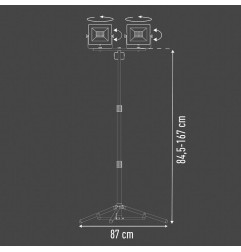 FOCO DOBLE PROYECTOR LED WORKLINE TRÍPODE
