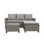 SET JARDIN NILO RATTAN 3 PIEZAS