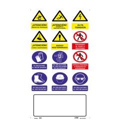 CARTEL MULTIPLE VERTICAL 900X500MM