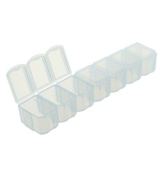 CAJA PASTILLAS DESMONTABLE 7 DÍAS BLANCO