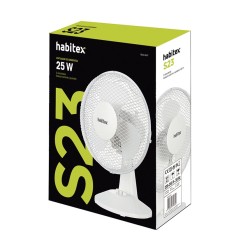 VENTILADOR SOBREMESA S23 BLANCO HABITEX