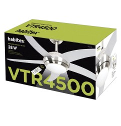 VENTILADOR TECHO LED VTR 4500 SILENCIOSO CON MANDO