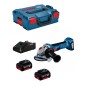 AMOLADORA BATERÍA BOSCH GWS 18V-8 125MM 2X5AH
