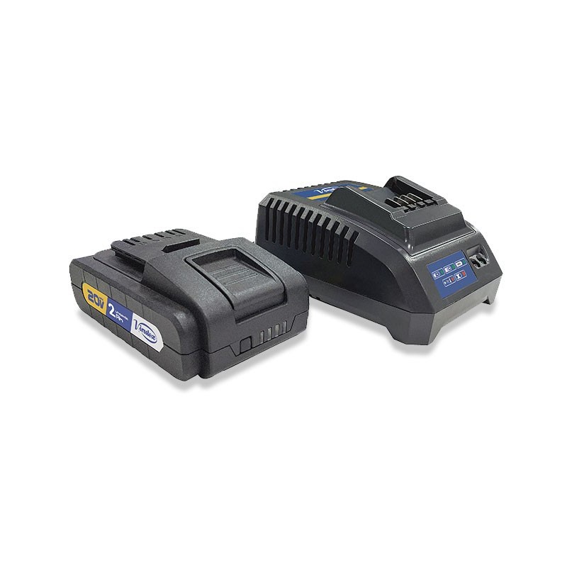 KIT CARGADOR CH20 + BATERÍA 20V 2.0AH VIRUTEX KIT CARGADOR CH20 + BATERÍA 20V 2.0AH VIRUTEX
