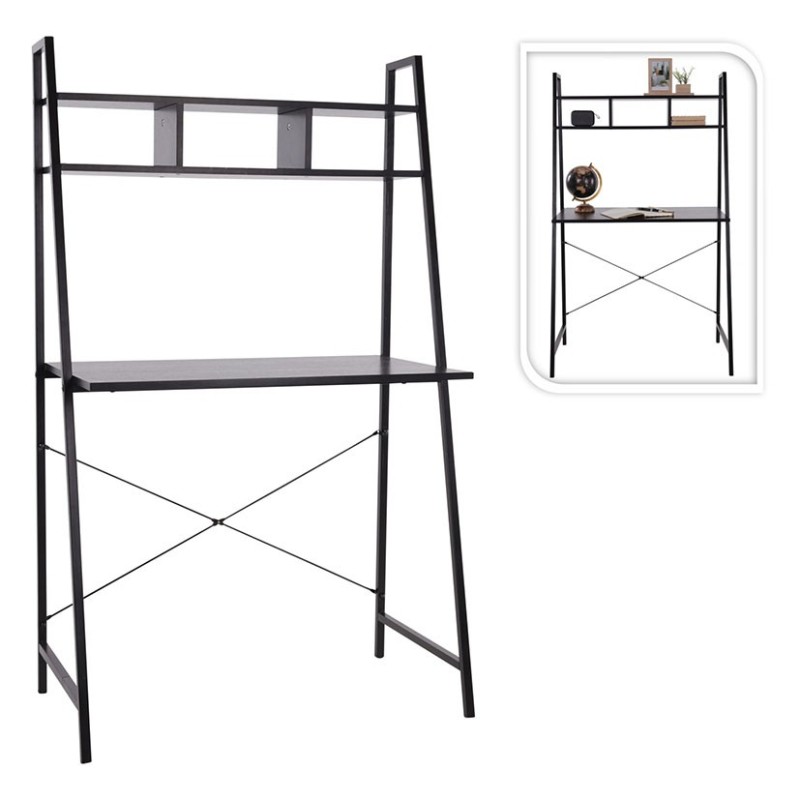 MESA ESCRITORIO COLOR NEGRO 84X46X142 CM