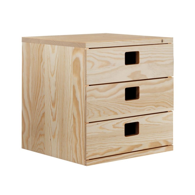 CAJONERA MODULAR 3 CAJONES 36X33X36CM