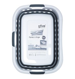 CESTA PARA ROPA 45L PLEGABLE COLOR GRIS