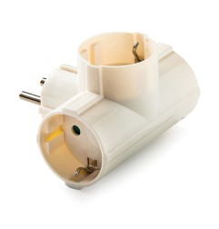 ADAPTADOR TRIPLE TT LATERAL 16A 250V