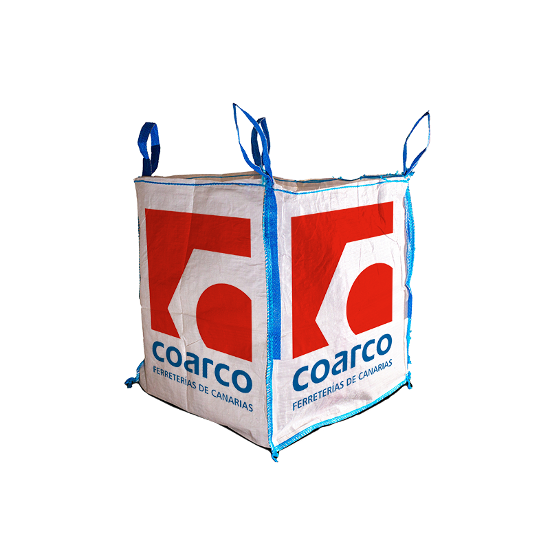 BIG BAG ESCOMBROS 90x90x100CM 4 ASAS FONDO PLANO SIN VÁLVULA BIG BAG ESCOMBROS 90x90x100CM 4 ASAS FONDO PLANO SIN VÁLVULA