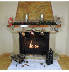 JUEGO ACCESORIOS CHIMENEA CUADRADO