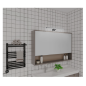 LÁMPARA LED BAÑO 30CM CROMO 5W 743LM