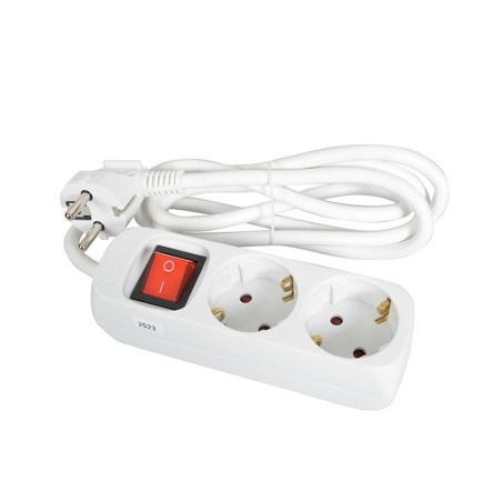 BASE MULTIPLE CON INTERRUPTOR T/T CABLE 3M