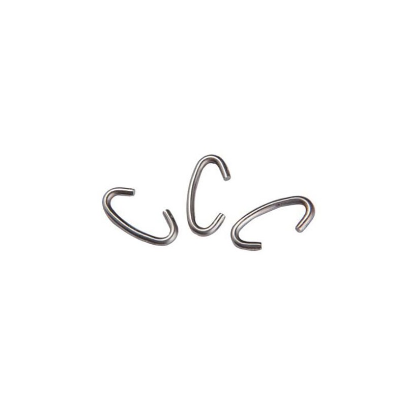 CLIPS ACERO INOXIDABLE PARA POSTES PERFIL 48MM 100UNIDADES