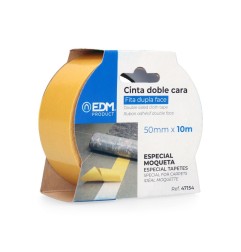 CINTA DOBLE CARA 50MMX10M ESPECIAL MOQUETA
