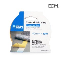 CINTA DOBLE CARA 50MMX10M ESPECIAL MOQUETA