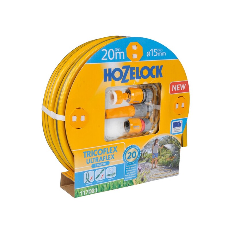 KIT MANGUERA TRICOFLEX ULTRAFLEX 20M HOZELOCK